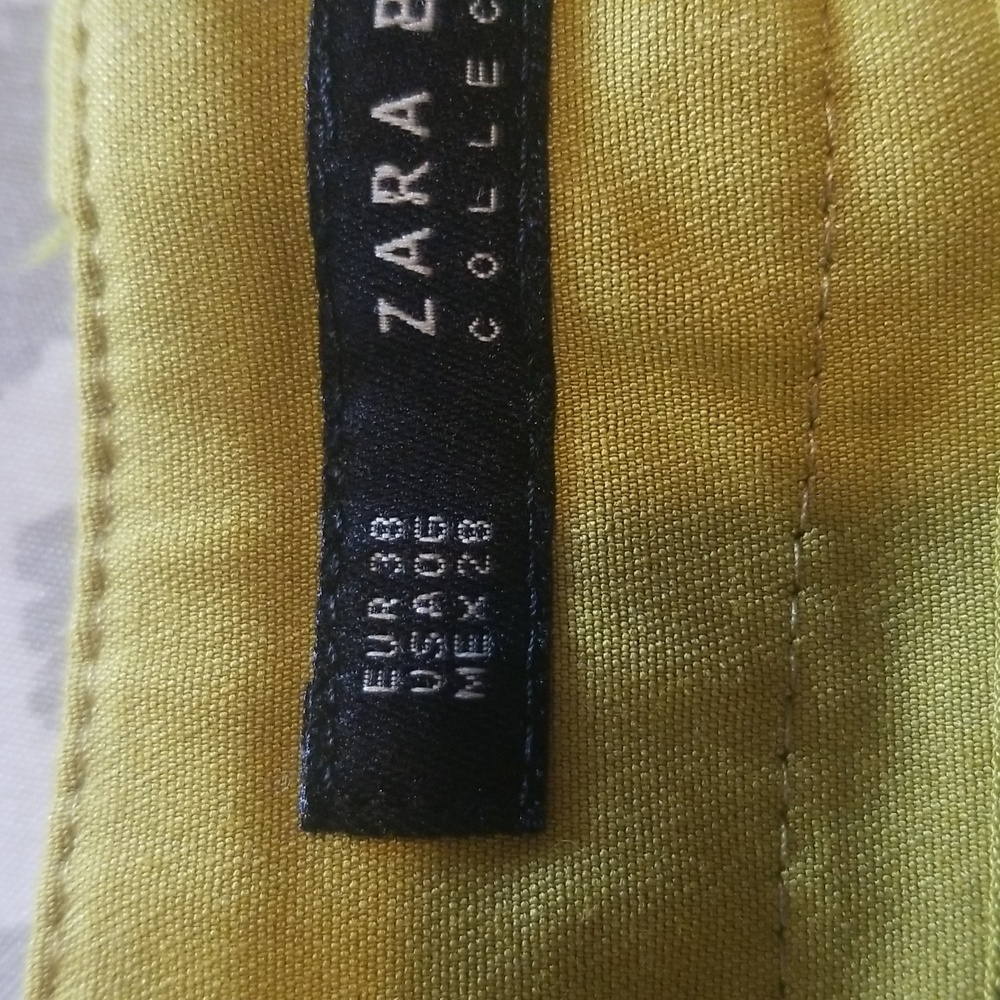 Zara Basic Collection Yellow Pants - image 6